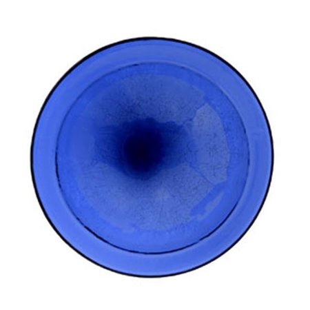 ACHLA DESIGNS Achla CGB-01CB Crackle Bowl Bird Bath - Cobalt Blue CGB-01CB